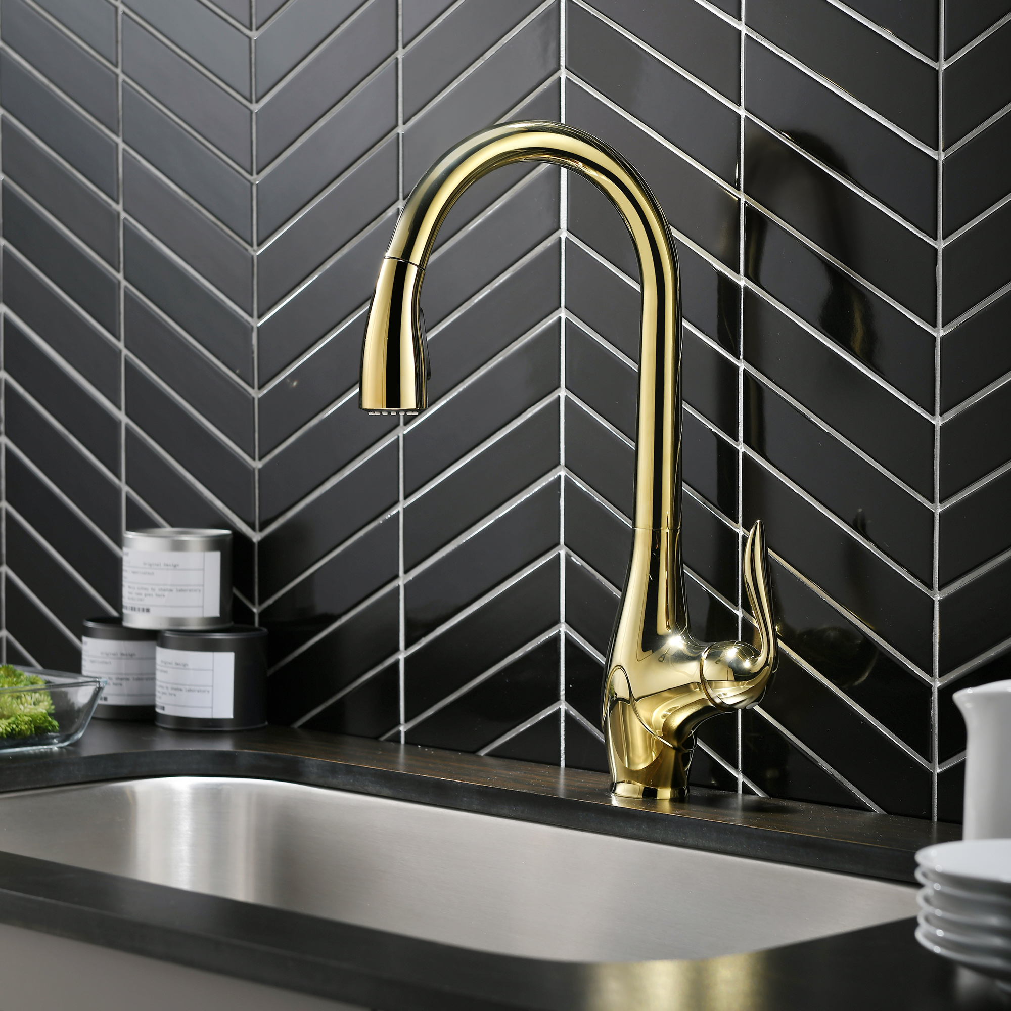 pull down kitchen faucet tire hacia abajo del grifo de la cocina